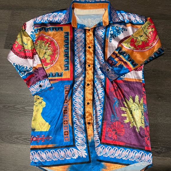 AKIRA Dresses & Skirts - Akira Satin Shirt Dress
